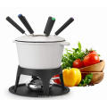 6.7Inch Enamel Cast Iron Mini Cheese Fondue Set